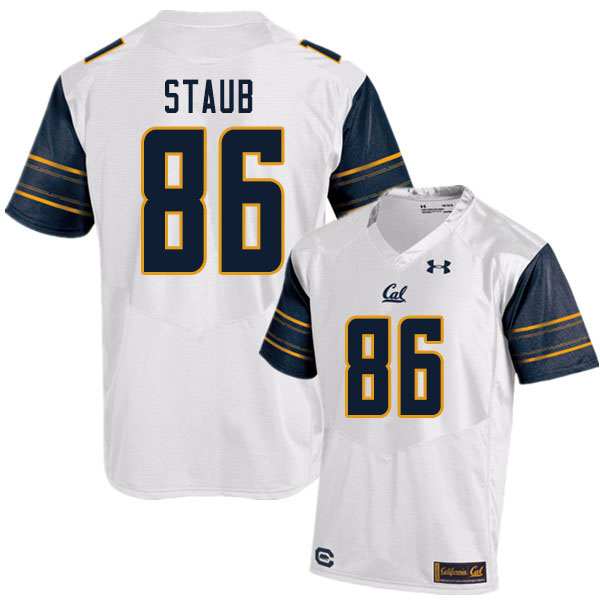 Men #86 Jared Staub Cal Bears UA College Football Jerseys Sale-White